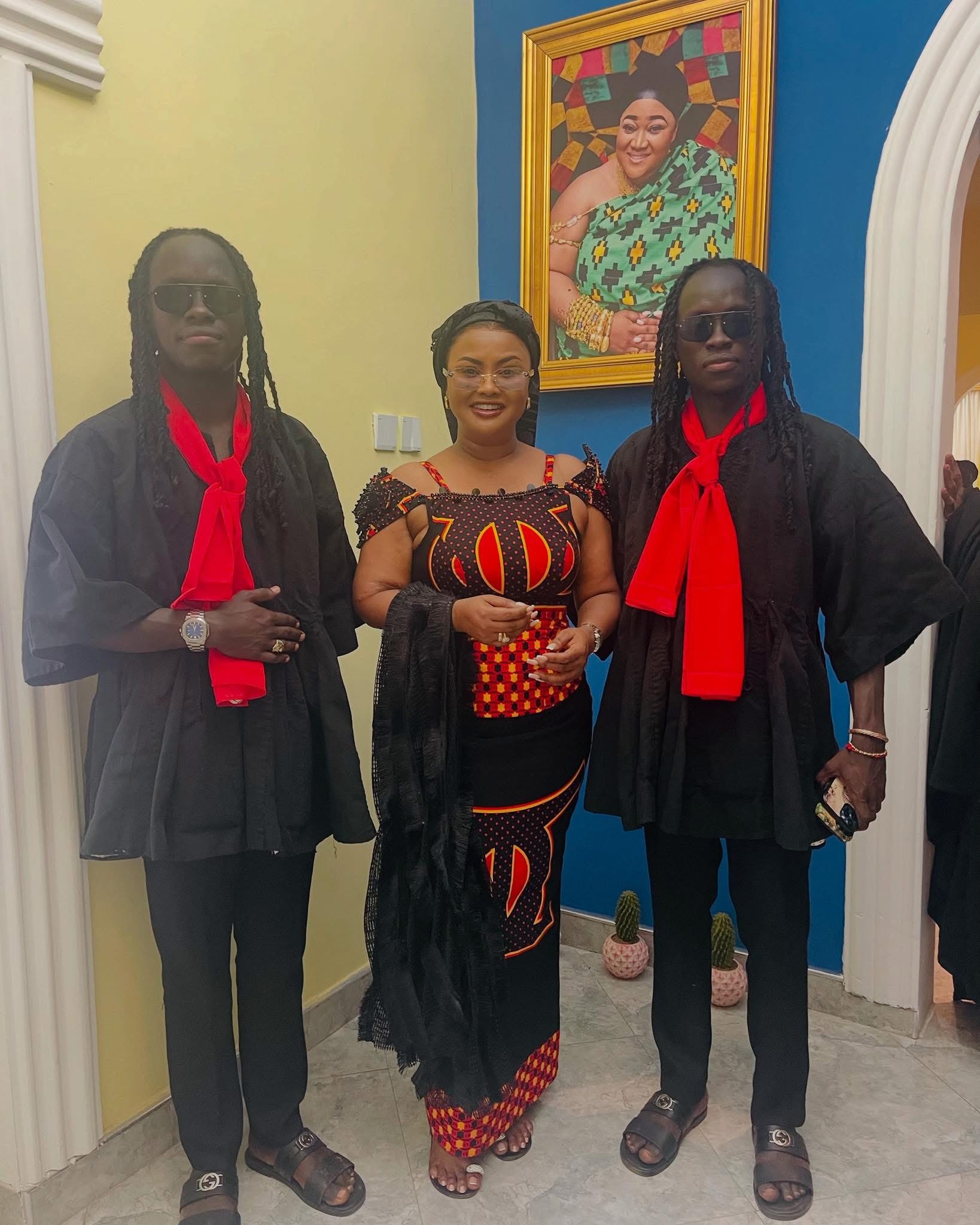 Mystic Twins at a formal event, Manhyia Palace