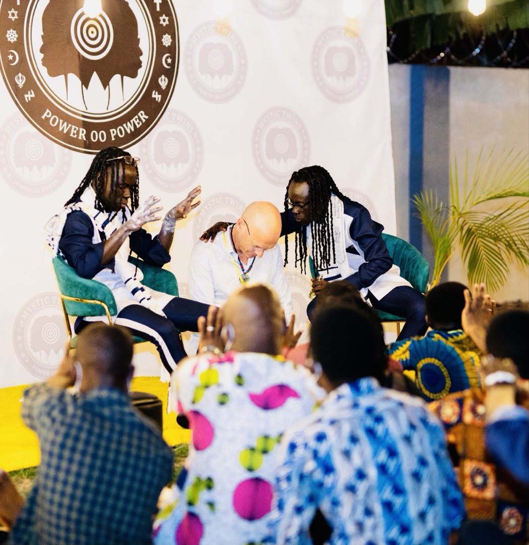 Consultation session, blessing at a public event
