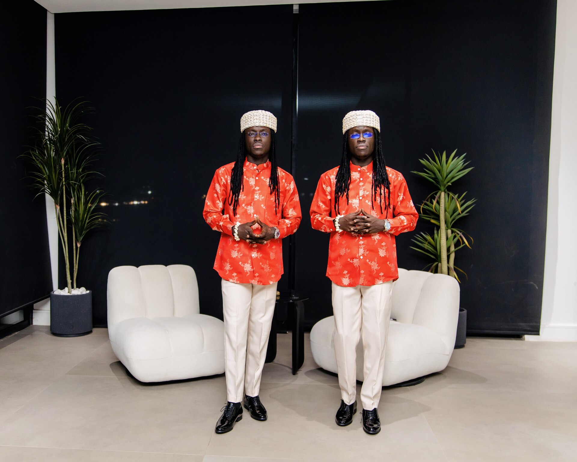 The Mystic Twins in ceremonial dress